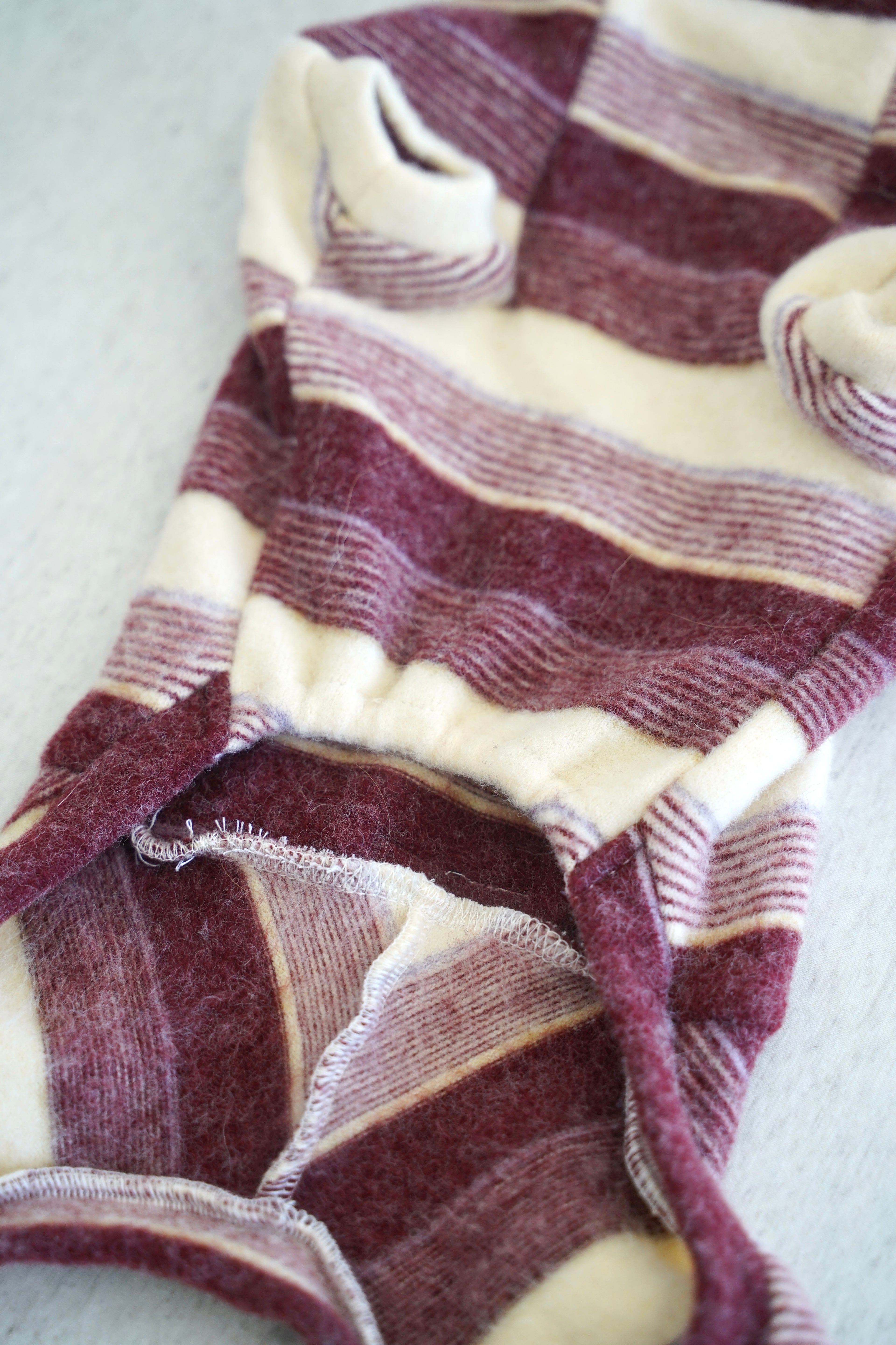 Mulberry Stripe Onesie